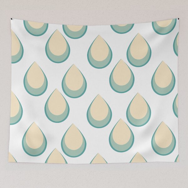 Item preview, Abstract Geometric Simple Pattern with colorful drops   designed and sold by Victoria Riabov.