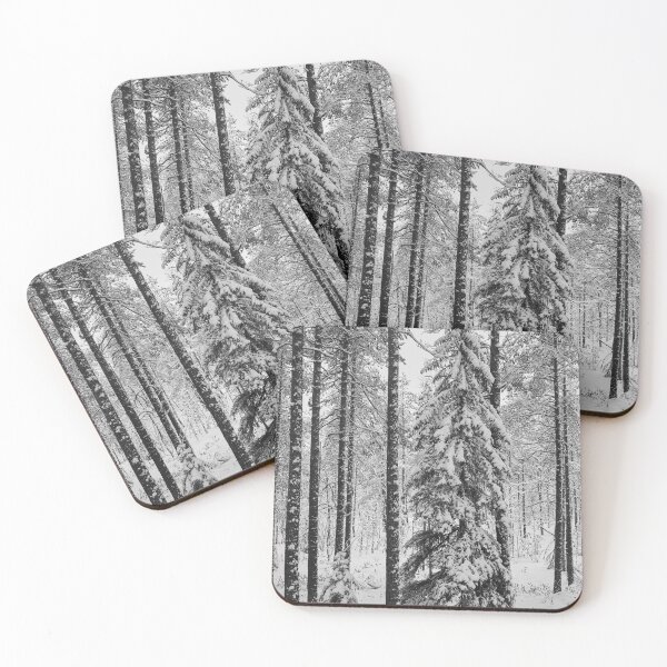 Item preview, Spruces and pines black and white designed and sold by Jouko Lehto Photography.