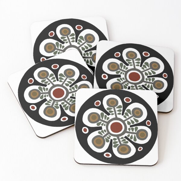 Item preview, folk art flower designed and sold by alisondexter.