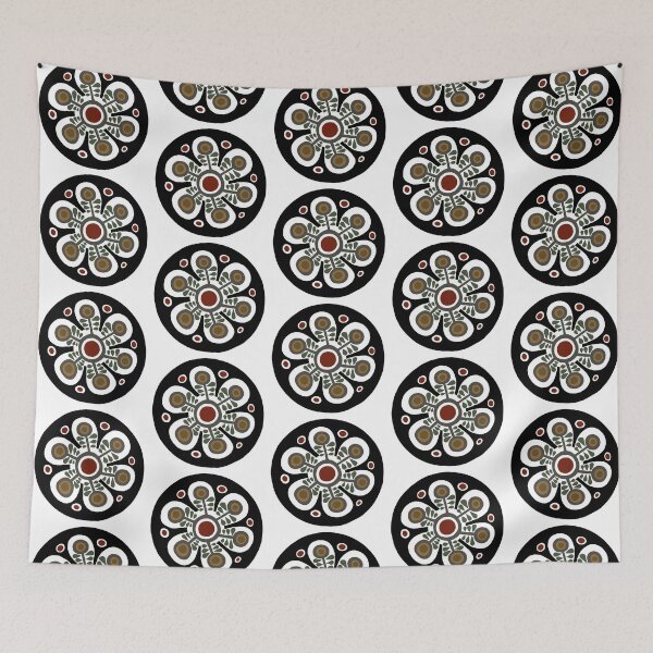 Item preview, folk art flower designed and sold by alisondexter.