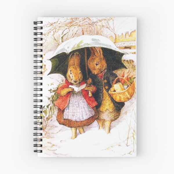 Item preview, Mr and Mrs Rabbit in the snow - Beatrix Potter designed and sold by Vintage Designs +.