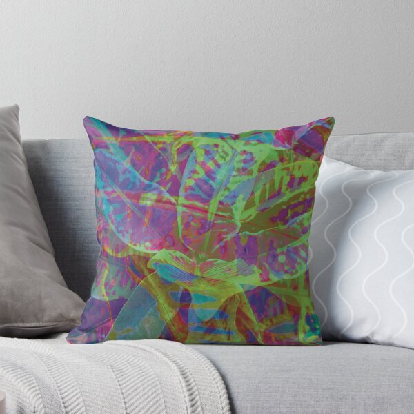 Item preview, Abstract Psychedelic Fluro Leaves designed and sold by Trixiloo.