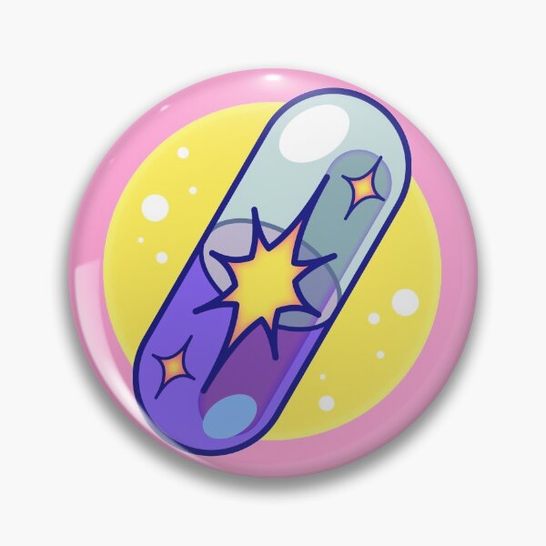 Item preview, Purple Magic Pill on a pink background | medication and self-care designed and sold by warmfuzzylogic.