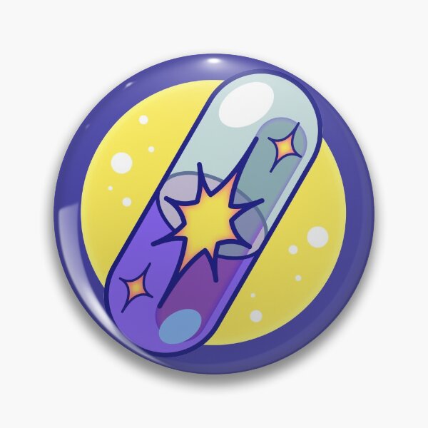 Item preview, Purple Magic Pill on a dark background | medication and self-care designed and sold by warmfuzzylogic.