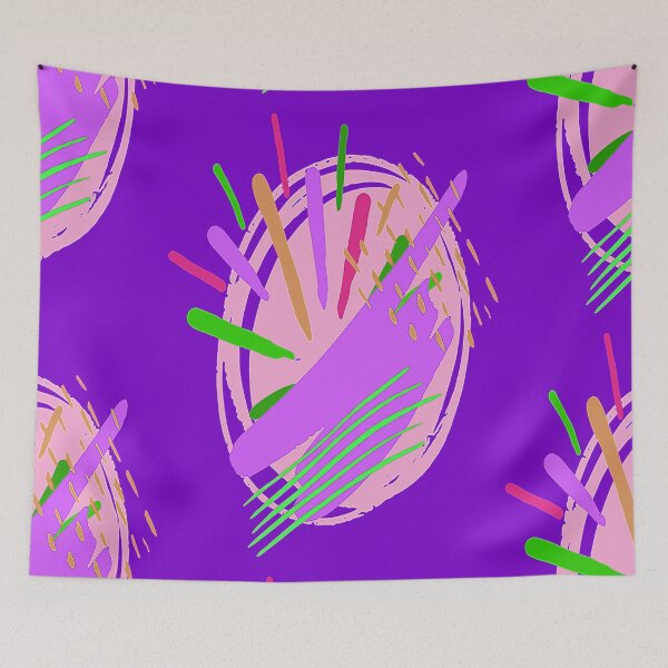 Item preview, Arte Abstracto Psychedelic, Multicolored Wacky Shapes, Abstract Art Design nr 3 designed and sold by Adri Barnard.