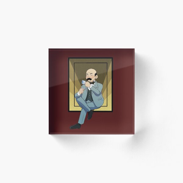 Hercule Poirot Acrylic Block