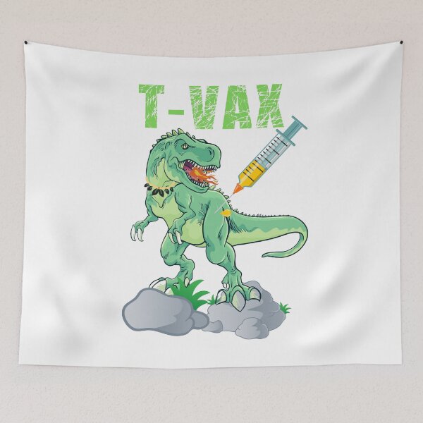 Item preview, Vaccine Meme T-Vax Dinosaur  designed and sold by Beluved.