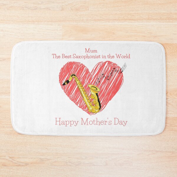 Item preview, Mother's Day - The Best Saxophonist in the World! - Red Heart designed and sold by glide-products.