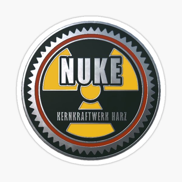 de_nuke pin Sticker