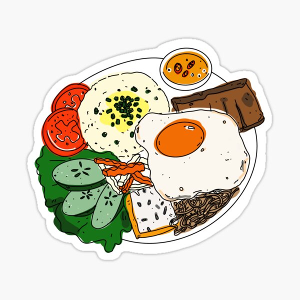 Thanks for being my com tam Sticker