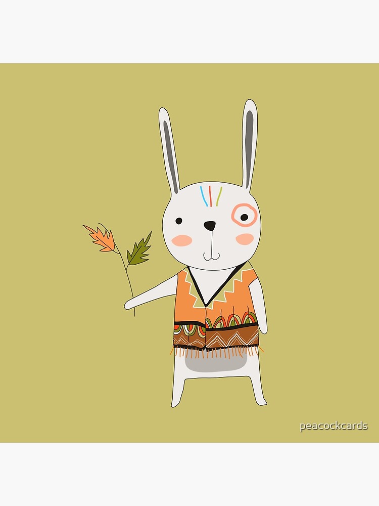 Discover Cartoon Animals Tribal Bunny Rabbit Bag