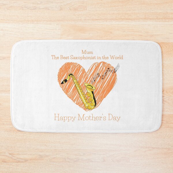 Item preview, Mother's Day - The Best Saxophonist in the World! - Orange Heart designed and sold by glide-products.