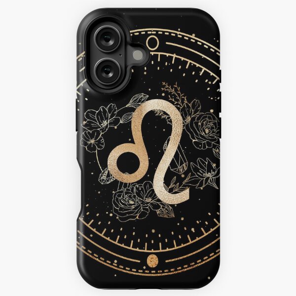 Vista previa del artículo con la obra «Leo Zodiac - Dorado y negro», diseñado y vendido por kimcarlika.