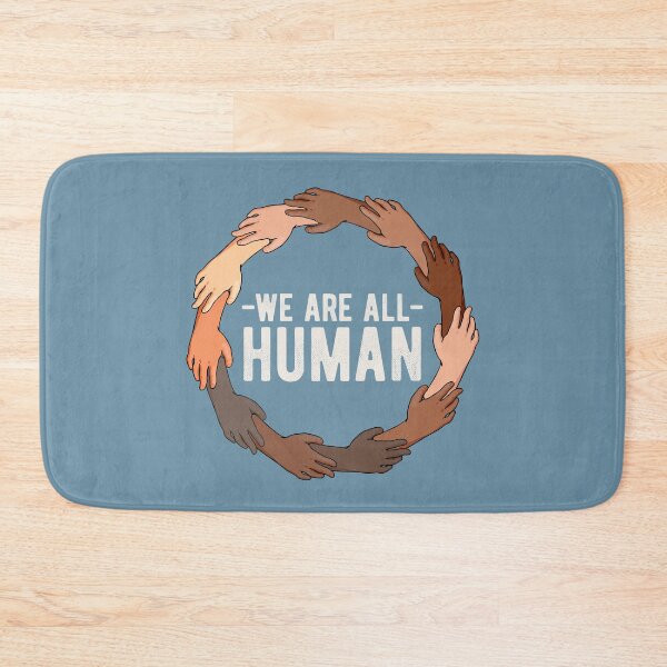 Item preview, We Are All Human Black Lives Matter Inspirational Equality Different Skin Colors Hand Making a Circle  designed and sold by alenaz.