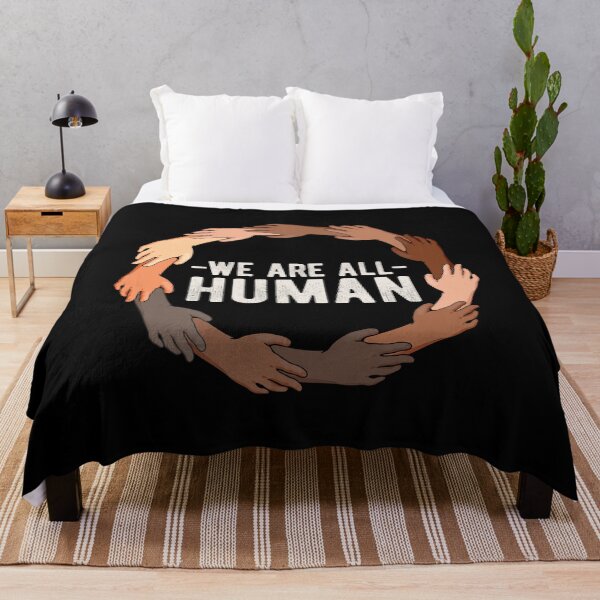 Item preview, We Are All Human Black Lives Matter Inspirational Equality Different Skin Colors Hand Making a Circle designed and sold by alenaz.