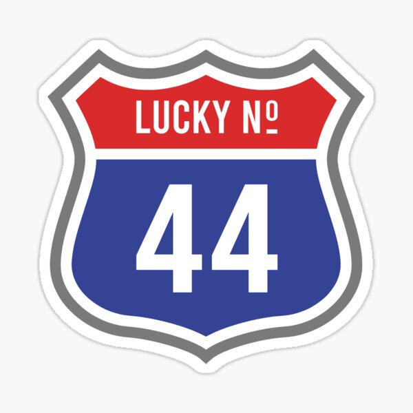 lucky-number-44-in-us-style-route-sign-sticker-by-brookelachat