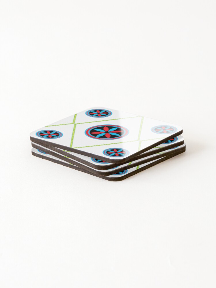 Thumbnail 4 of 5, Coasters (Set of 4), Simple Geometric patterns designed and sold by mem002.