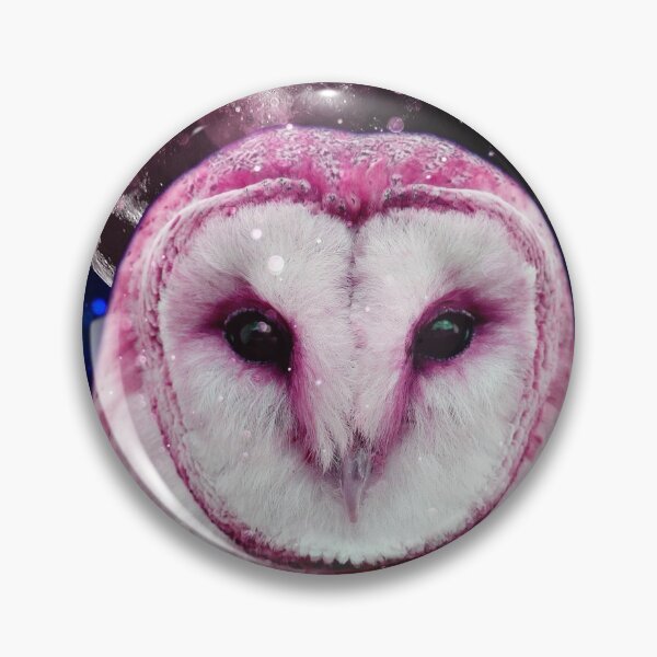 Item preview, Barn Owl in galaxy with full moon designed and sold by felinefeelings.