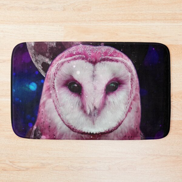 Item preview, Barn Owl in galaxy with full moon designed and sold by felinefeelings.