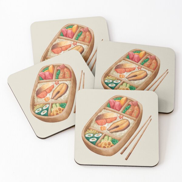 Item preview, Japanese Wooden Bento Box Meal and Chopsticks designed and sold by Alicia Chee.