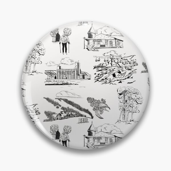 Item preview, Georgian Bay Toille de Jouy - Black and white designed and sold by Quick Brown Fox Canada.