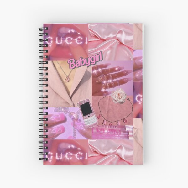 Pink Baddie Collage Spiral Notebook