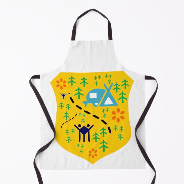 Item preview, Wild Forest Camping Shield designed and sold by TreacleMustard.