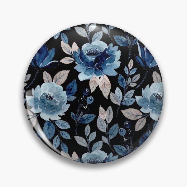 Item preview, Blue flowers pattern designed and sold by samer11.