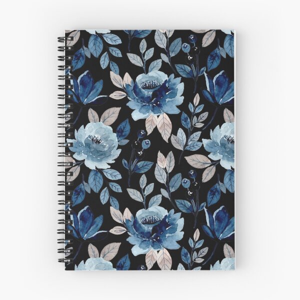 Item preview, Blue flowers pattern designed and sold by samer11.