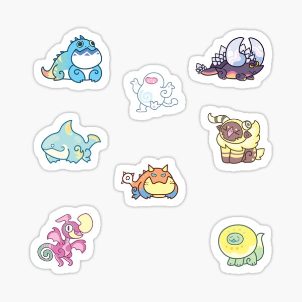 Item preview, Monster Doodle Sticker Batch #1 designed and sold by Cosmopoliturtle.