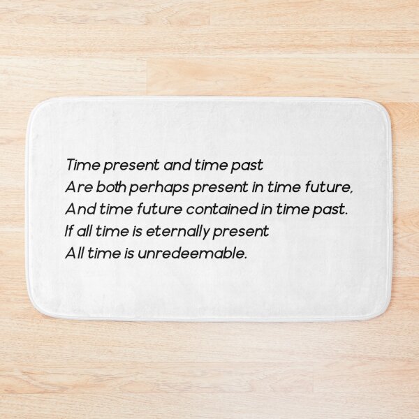 Item preview, Time present and time past (black) designed and sold by didijuca.