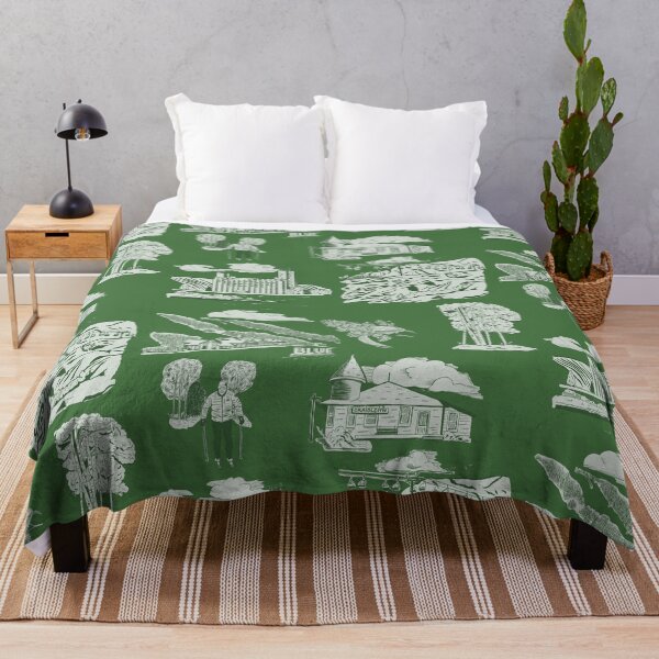 Item preview, Georgian Bay Toille de Jouy - Green designed and sold by Quick Brown Fox Canada.