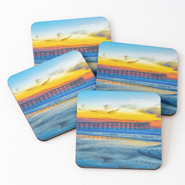 Aperçu de l'œuvre Pacific Beach Pier au coucher du soleil créée et vendue par Fernando Margolles.