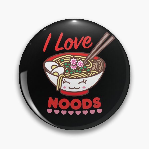 Item preview, I Love Noods Meme Funny Kawaii Ramen Noodle Bowl designed and sold by Art by s2ray.