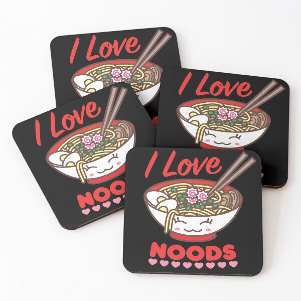 Item preview, I Love Noods Meme Funny Kawaii Ramen Noodle Bowl designed and sold by Art by s2ray.