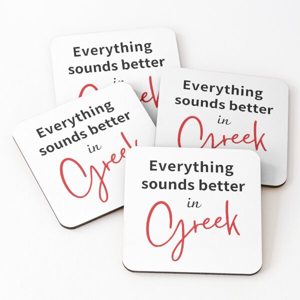Item preview, I Love Greek  designed and sold by HappyPeeps.