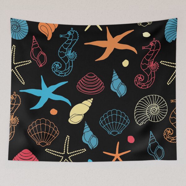 Item preview, Seashells pattern designed and sold by lalylaura.
