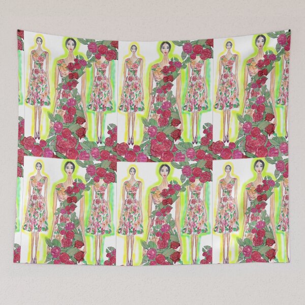 Item preview, FLORAL FASHION ILLUSTRATION  designed and sold by IvanaKada.