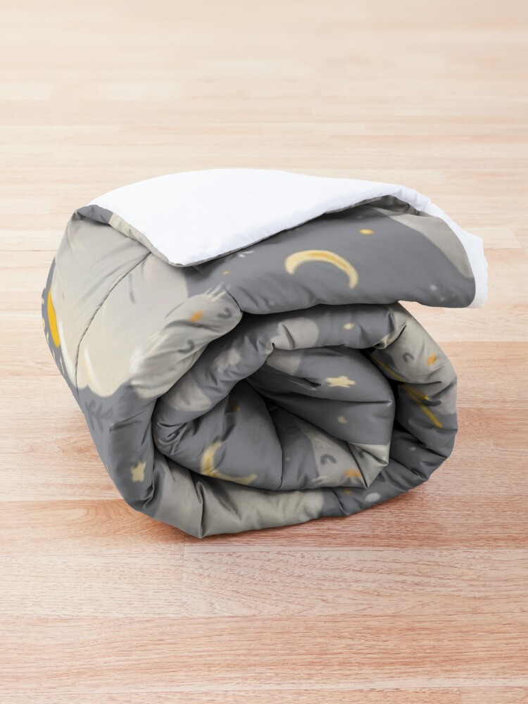 Alternate view of Kitty clouds Comforter