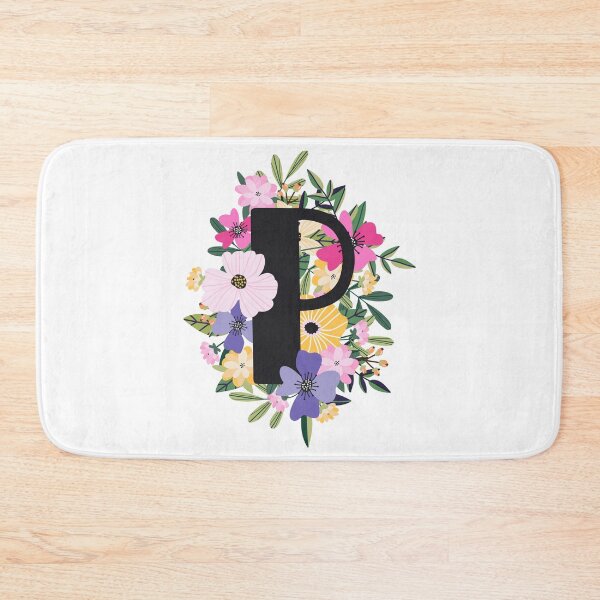 Item preview, Copy of Pretty Pink Yellow Floral Monogram P designed and sold by ketrena.