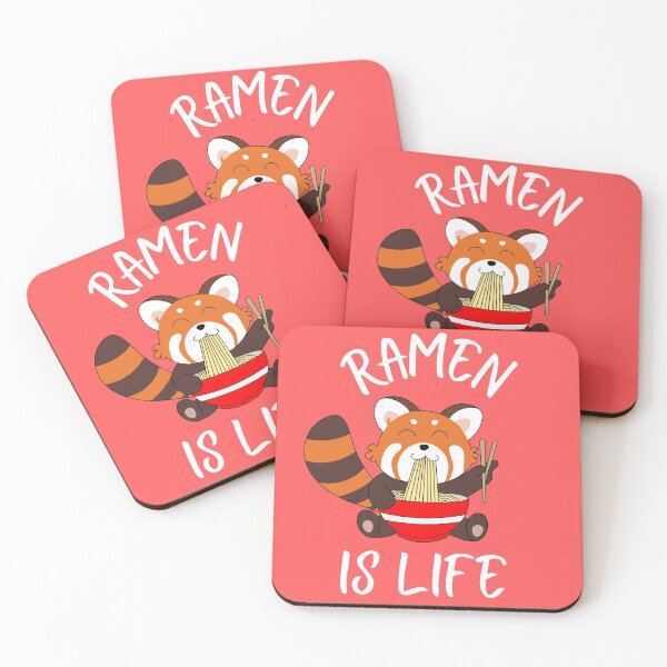 Item preview, ramen is life ( red panda edition) designed and sold by GabyVGalindo.