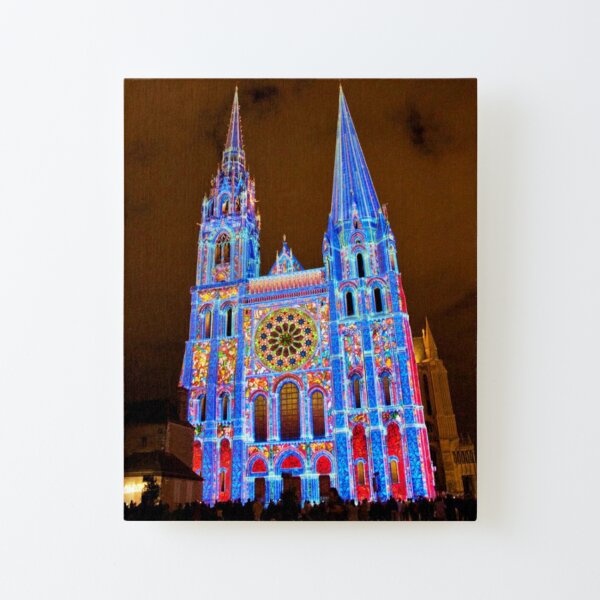 Chartres Cathedral, Notre-Dame de Chartres, Chartres, France Canvas Mounted Print