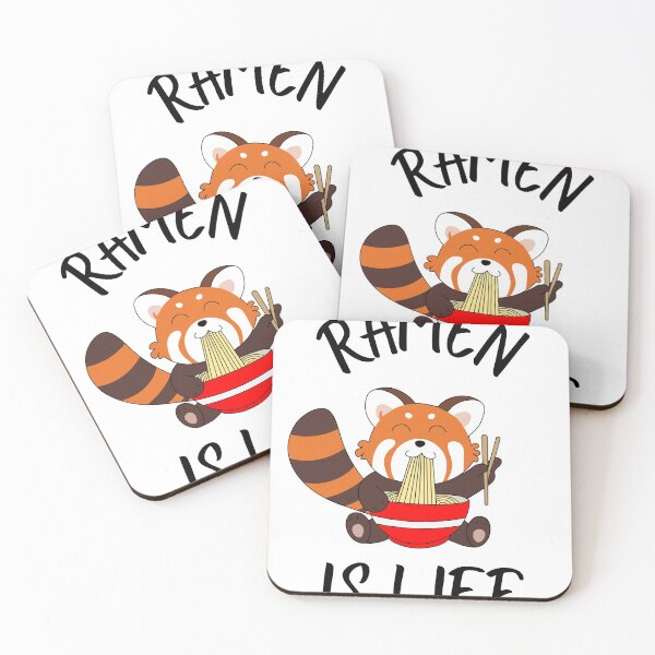 Item preview, ramen is life ( red panda edition) designed and sold by GabyVGalindo.
