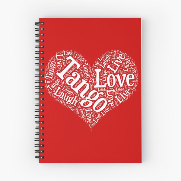 Item preview, Argentine Tango Heart with Live Laugh Tango Love Word Art designed and sold by infinitetango.