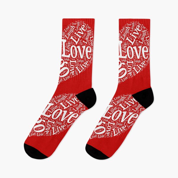 Item preview, Argentine Tango Heart with Live Laugh Tango Love Word Art designed and sold by infinitetango.