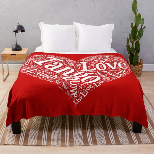Item preview, Argentine Tango Heart with Live Laugh Tango Love Word Art designed and sold by infinitetango.