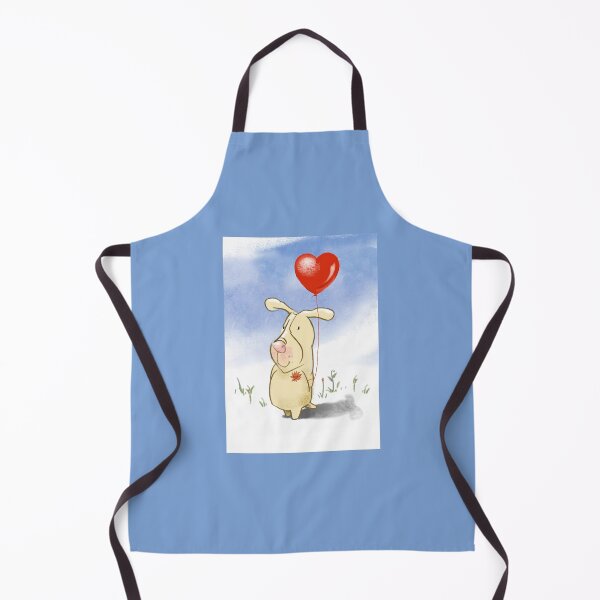 Item preview, Cute Puppy Valentine Red Balloon Heart to say I Love You designed and sold by Mary Jane Lange.