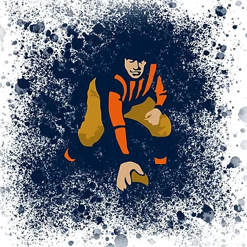 Artwork thumbnail, Decatur Staley Abstract Football Player by Bear Creative