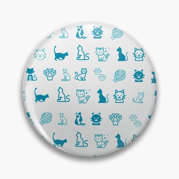 Item preview, Cute Cat Pattern  on Retro Colors designed and sold by ByMoss.