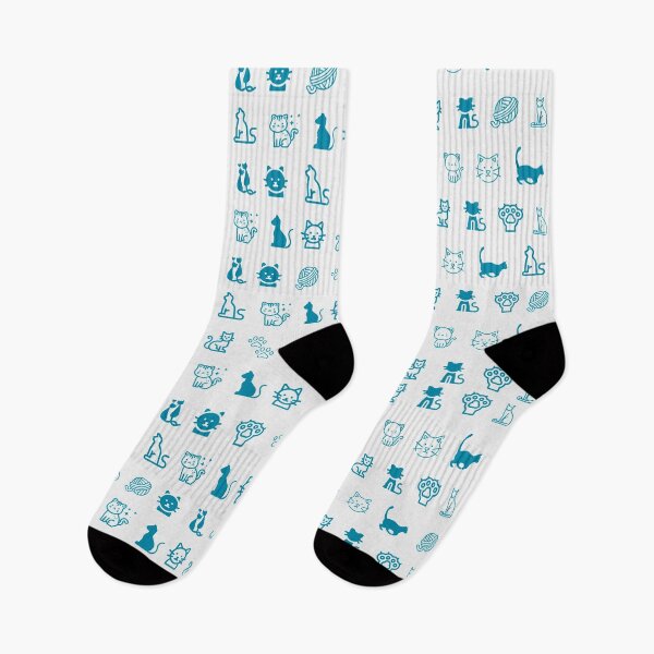 Item preview, Cute Cat Pattern  on Retro Colors designed and sold by ByMoss.